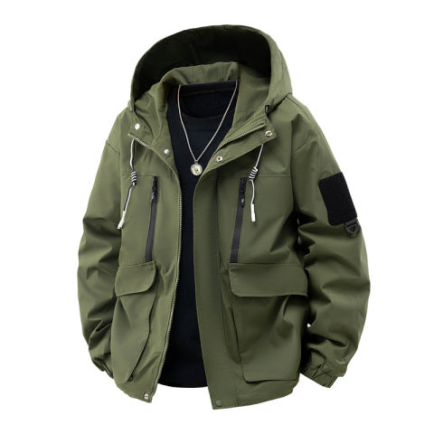 Men's Multi-Functional Water-Resistant Hooded Jacket