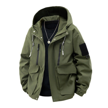 Men's Multi-Functional Water-Resistant Hooded Jacket